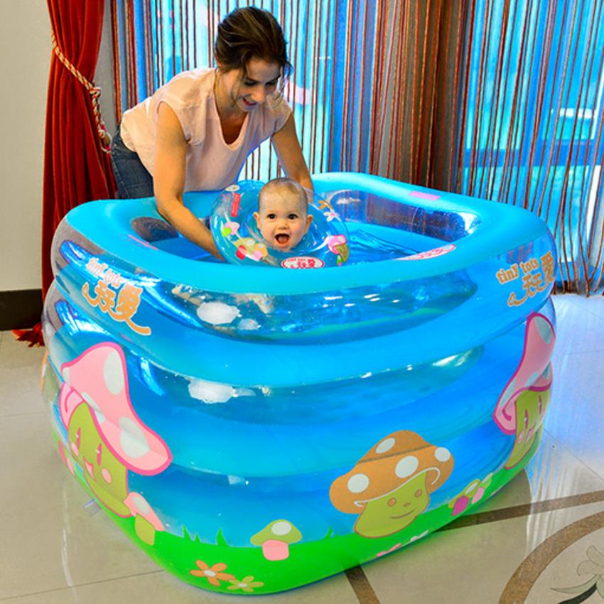 4 ring inflatable pool