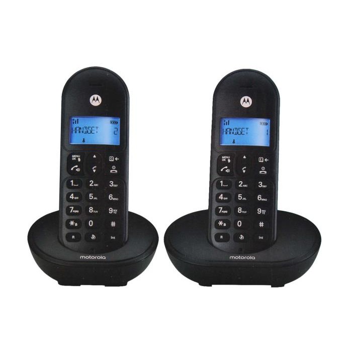 Motorola Twin DECT Digital Cordless Landline Speaker Phone T102 Office Home Ho
