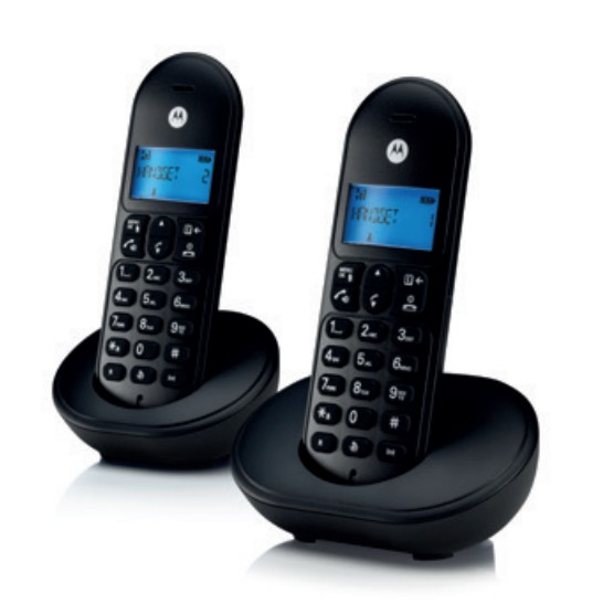 Motorola Twin DECT Digital Cordless Landline Speaker Phone T102 Office Home Ho