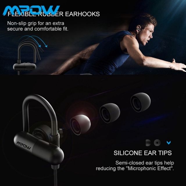 MPOW Bluetooth 4.1 Sports Earphones In-Ear Running Stereo Headset