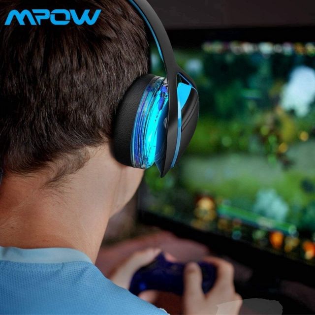 Mpow LED Virtual 7.1 Surround Sound Gaming Headset With LED/Noise Cancelling M