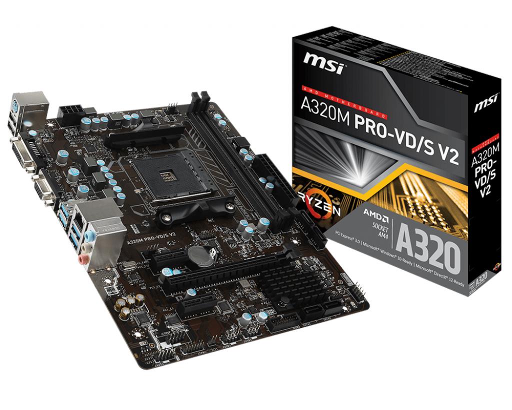 Материнская плата msi a320m pro vd s v2 совместимость