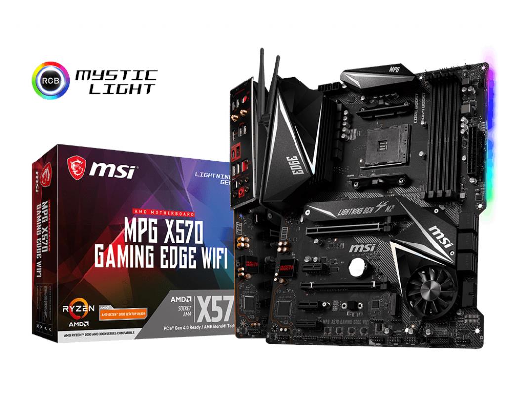 MSI MPG X570 GAMING EDGE WIFI AMD AM4 X570 ATX Gaming Motherboard
