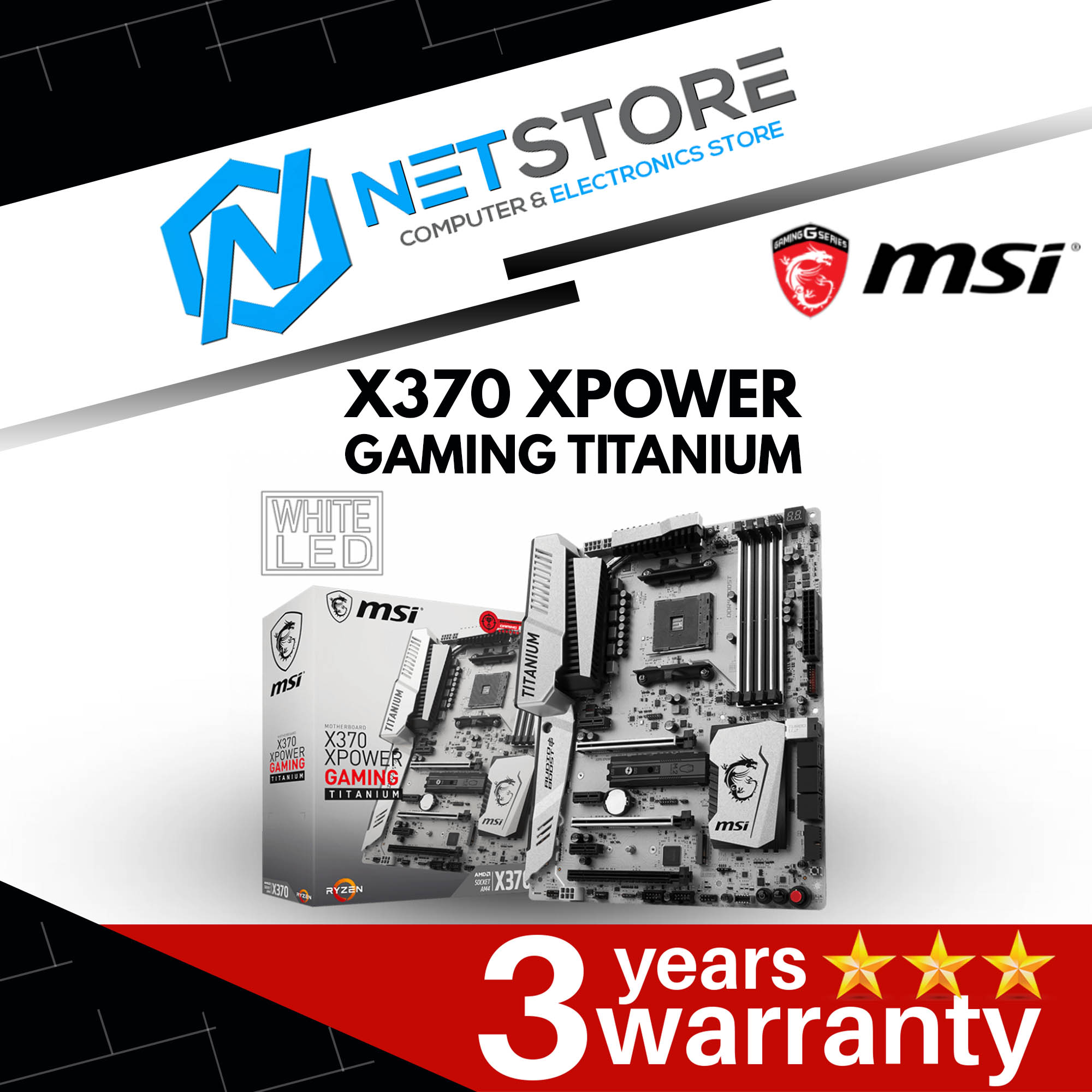 MSI X370 XPOWER GAMING TITANIUM DDR4 ATX MOTHERBOARD