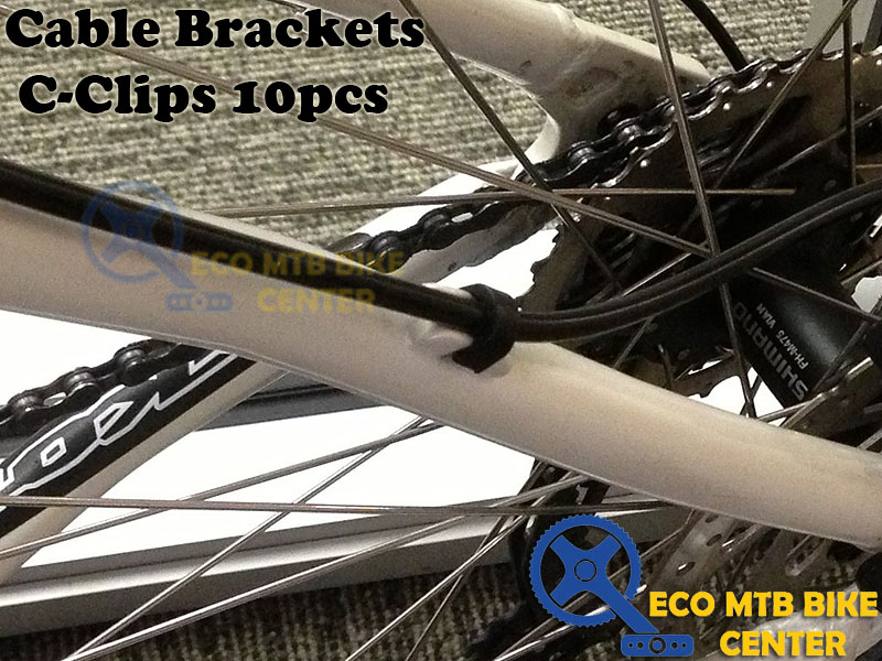 MTB Bike Cable Brackets C-Clips 10pcs