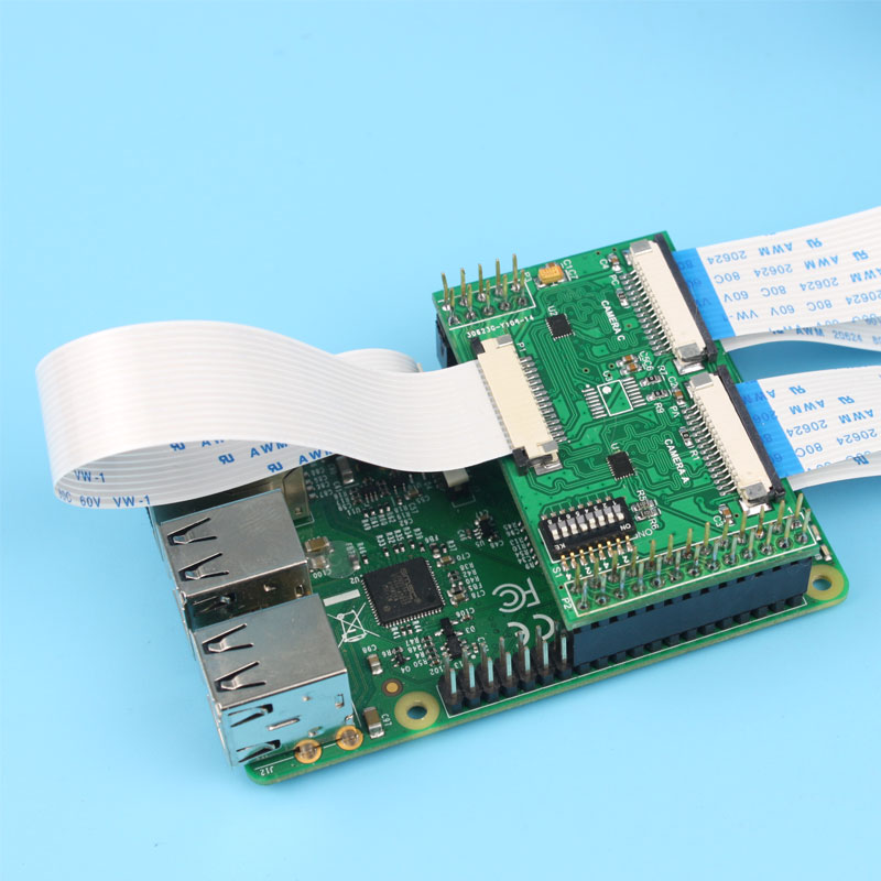 Multi camera Adapter module fully compatible for official Raspberry Pi