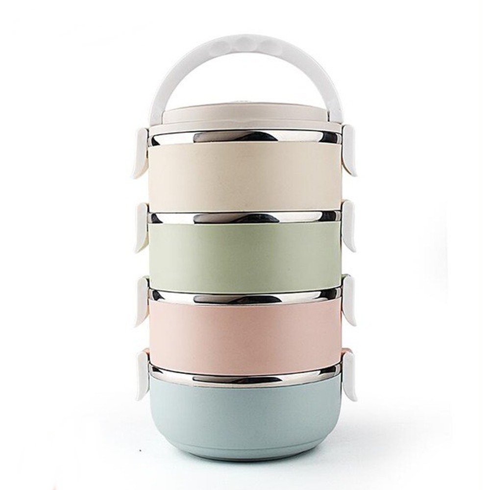 Multicolor 3/4 Layer Stainless Steel Lunch Box