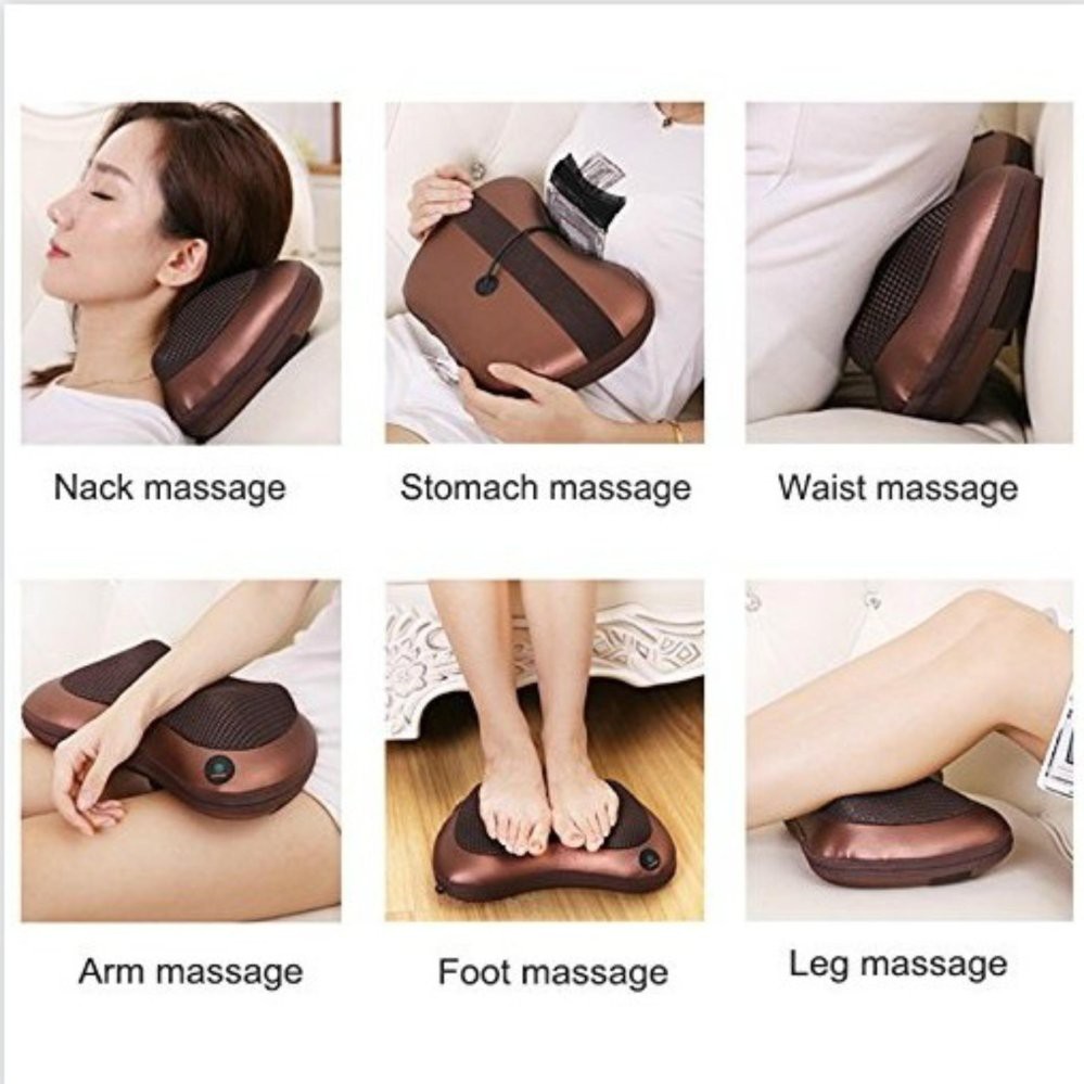 Multifunction Body Cushion Cervical Massage Pillow For Car Home