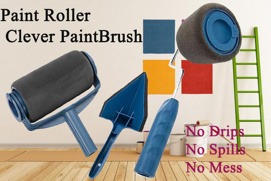 Multifunction Paint Roller Clever Paintbrush Painting Kit Home Office