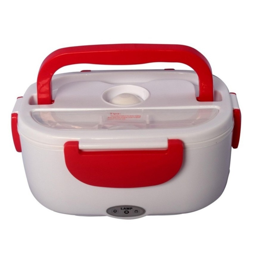Multifunctional Portable Heating Electric Lunch Box S19 (Blue/Red)