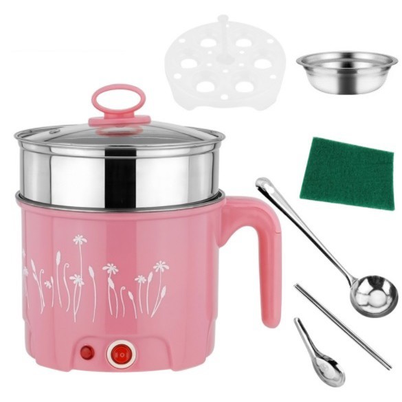 Multipurpose Steamer  &amp; Rice Cooker (1 pax) - Blue/Pink (2 in 1)