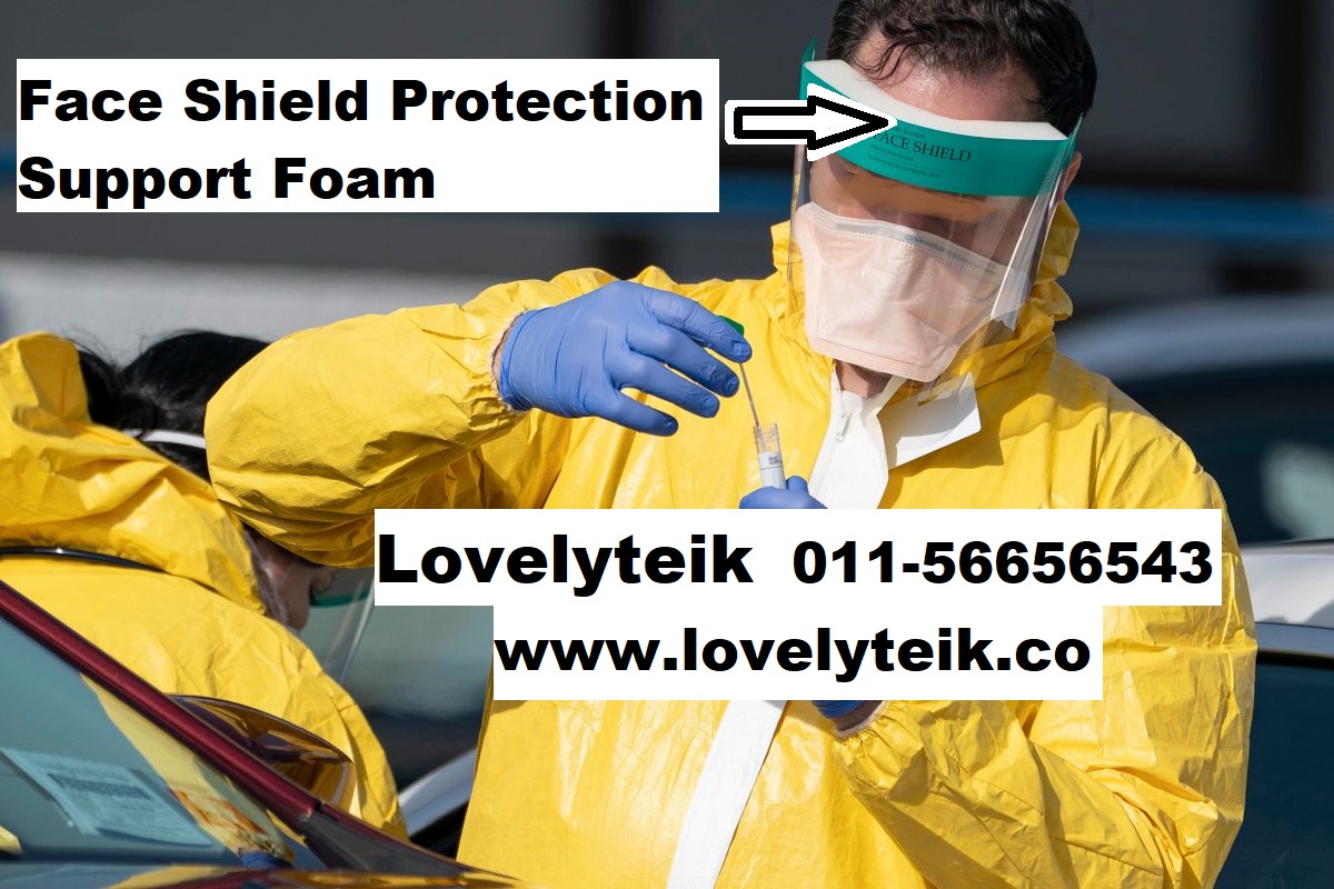 Multipurpose White Foam Face Shield Protection Support Sponge
