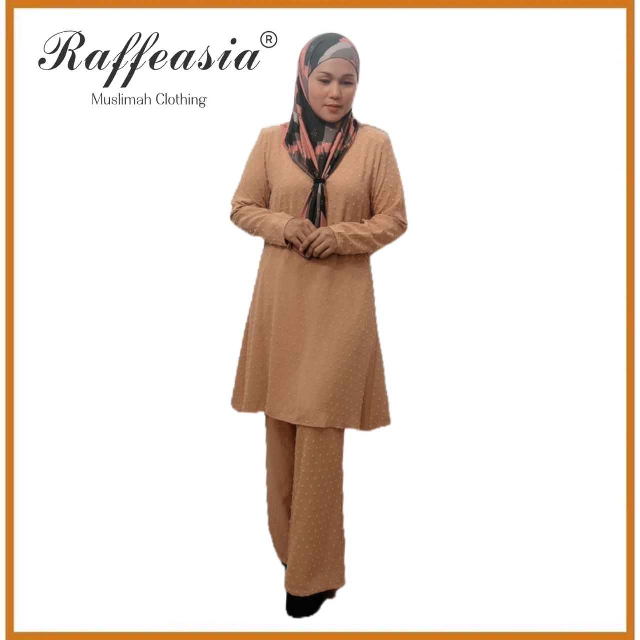 Muslimah Suit Blouse Dan Seluar Palazo Set Warda Dari Raffeassia