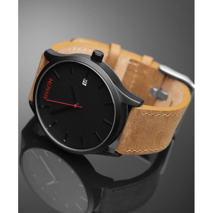 mens watches with tan leather strap