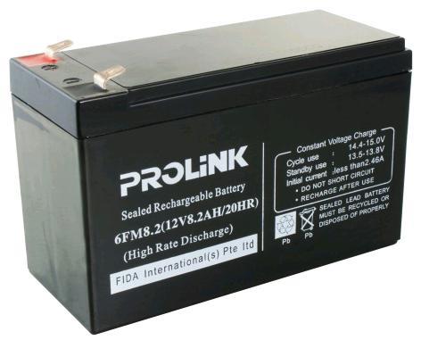 Mycybersale prolink 12V / 8.2AH VRLA SLA Battery - Alarm Autogate UPS