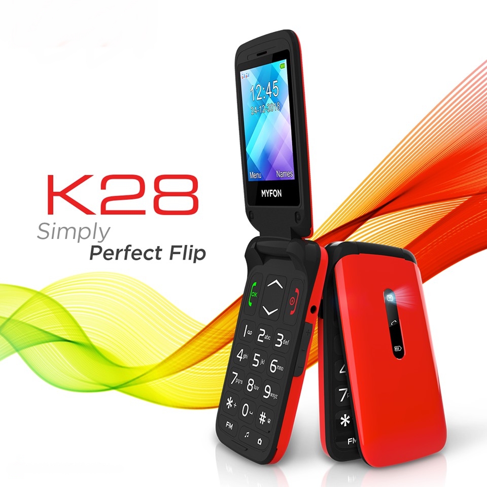 NEW MYFON K28 Bigger font  &amp; Keypad Flip Feature Phone