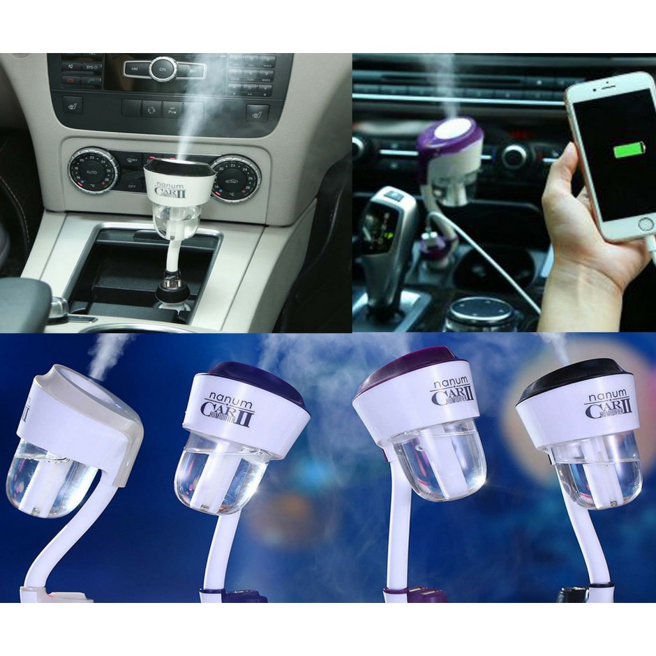 Nanum 3 in 1 Car Humidifier/ Aromatherapy/ Dual USB Charger
