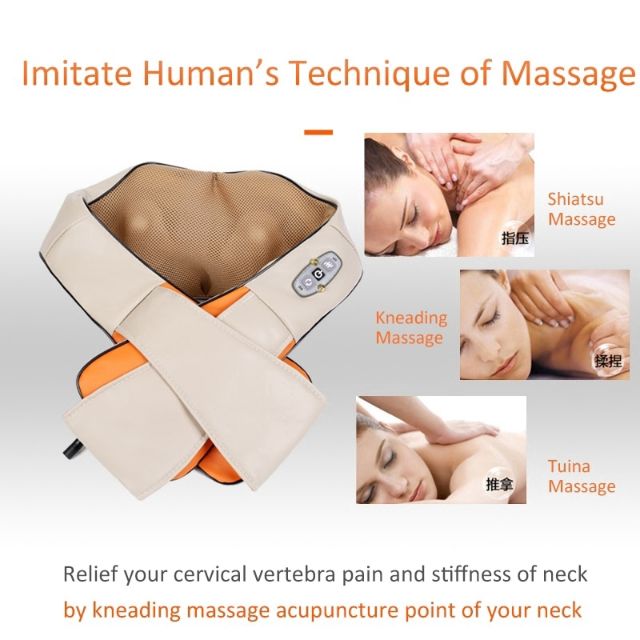 Neck Shoulder Body Massage Shawl Roller Car Massage Home Massage Office Massag