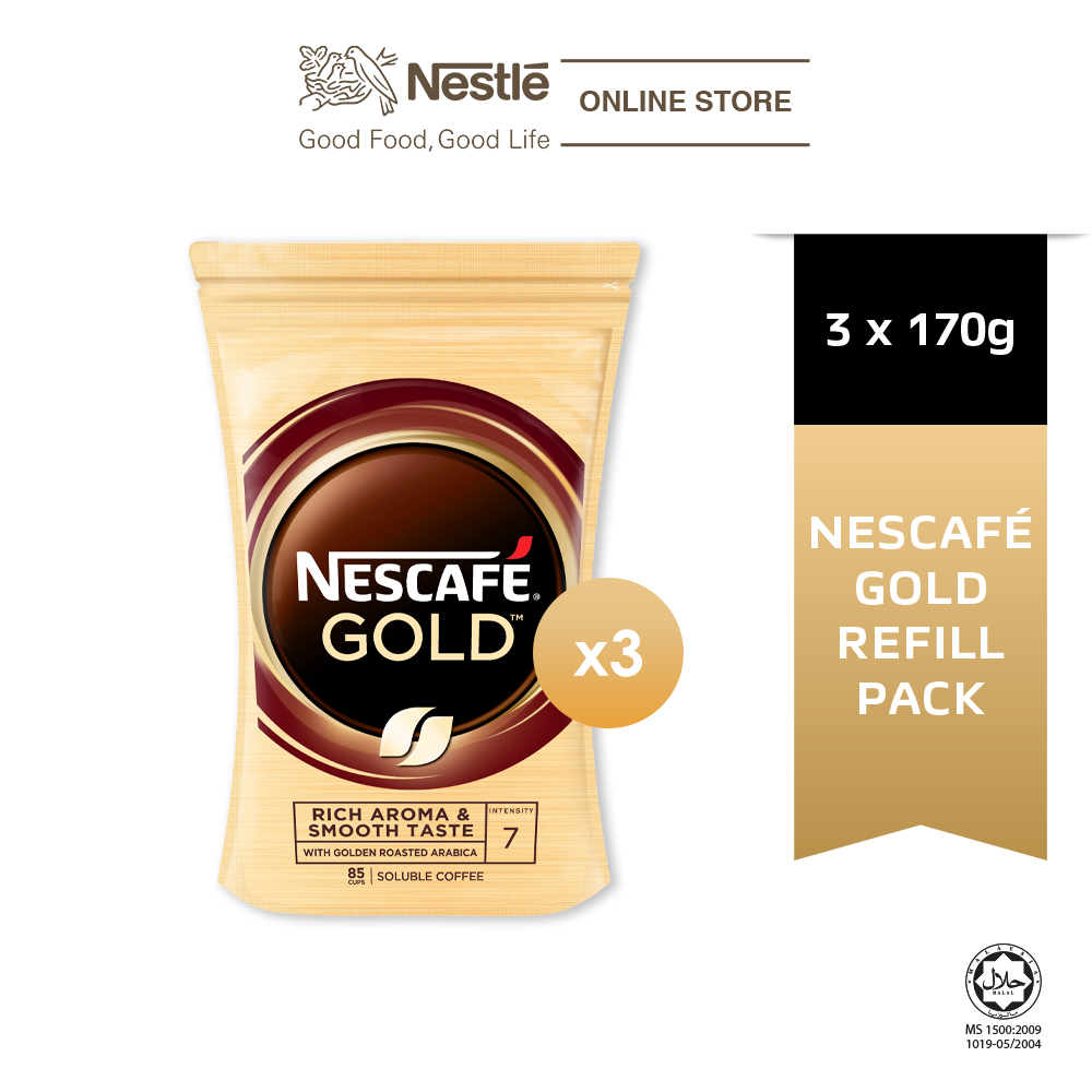 NESCAFÃ‰ GOLD Coffee Refill 170g x3 packs
