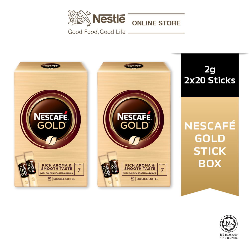 NESCAF&#195;&#8240; GOLD Coffee Stickbox 20stick x 2g Each x2 boxes