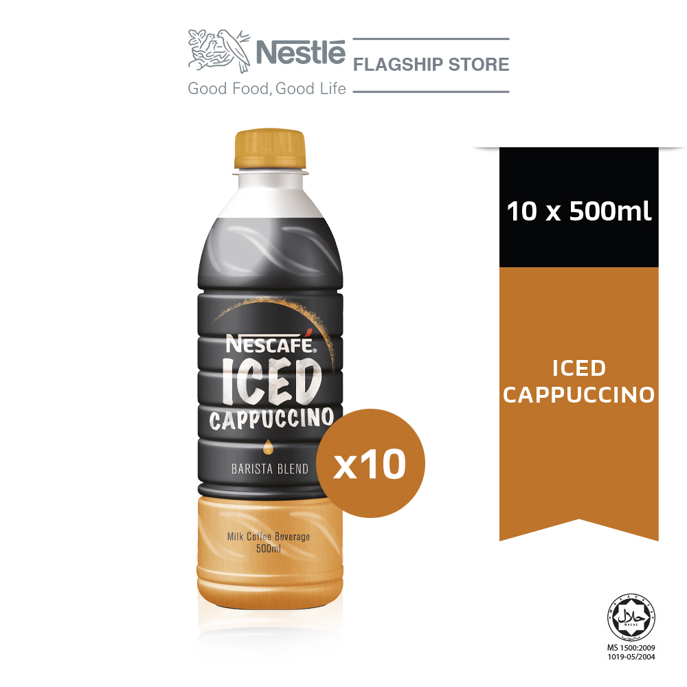 NESCAFÃ‰ Iced Cappuccino 500ml x10 bottles [Exp : Oct'22]