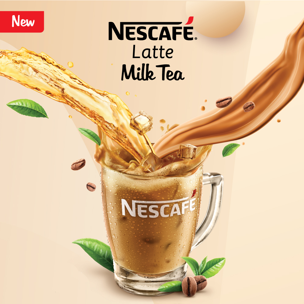 NESCAFE Latte Milk Tea 15x25g FREE Ice Tray, x2 packs [Exp : Nov'22]