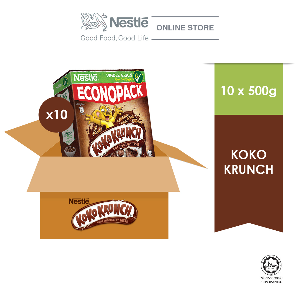 NESTLE KOKO KRUNCH Cereal Econopack 500g x 10 Box (Carton)