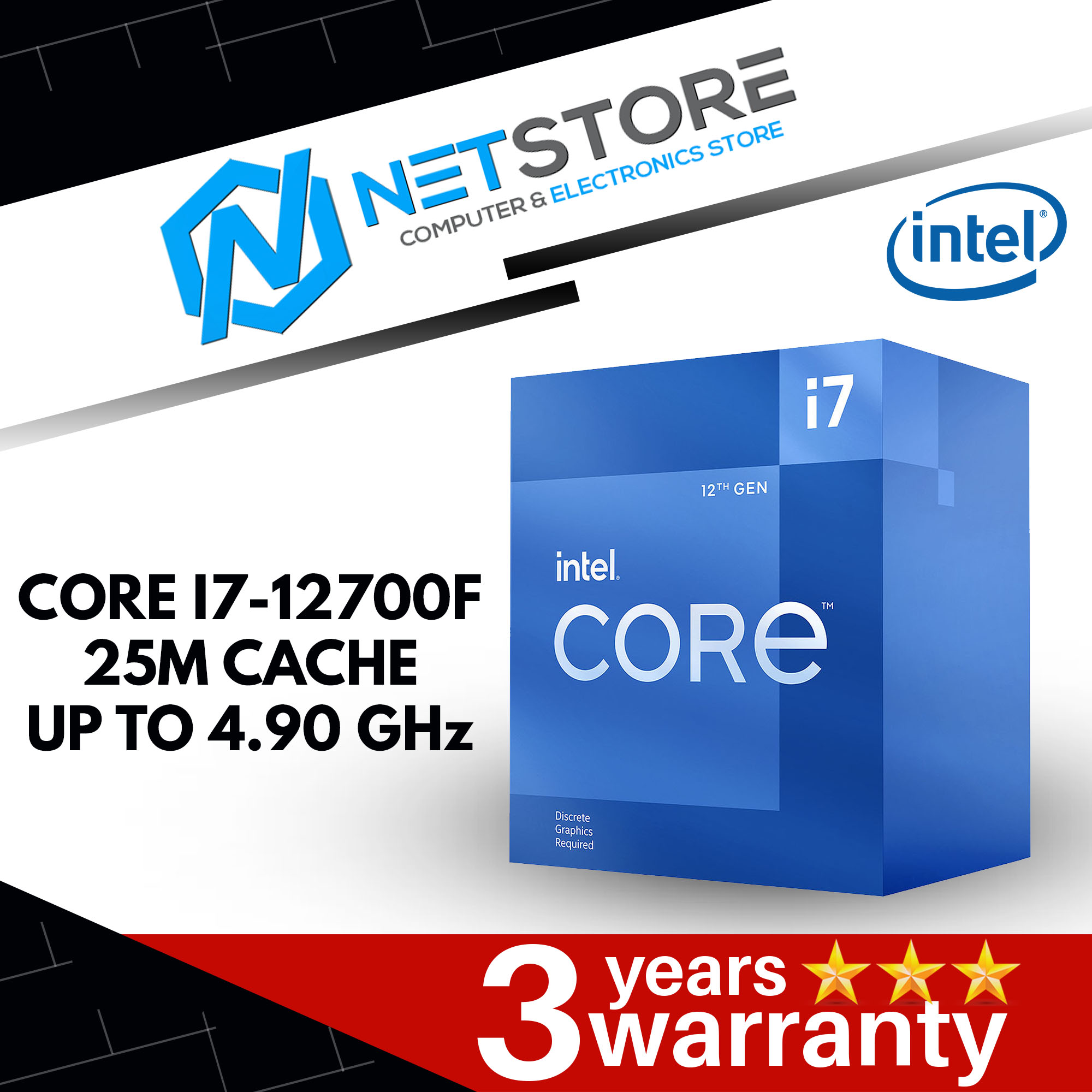 NETSTORE CUSTOM PC - i7-12700f, 16GB RAM, 512GB NVME SSD , RTX 3060