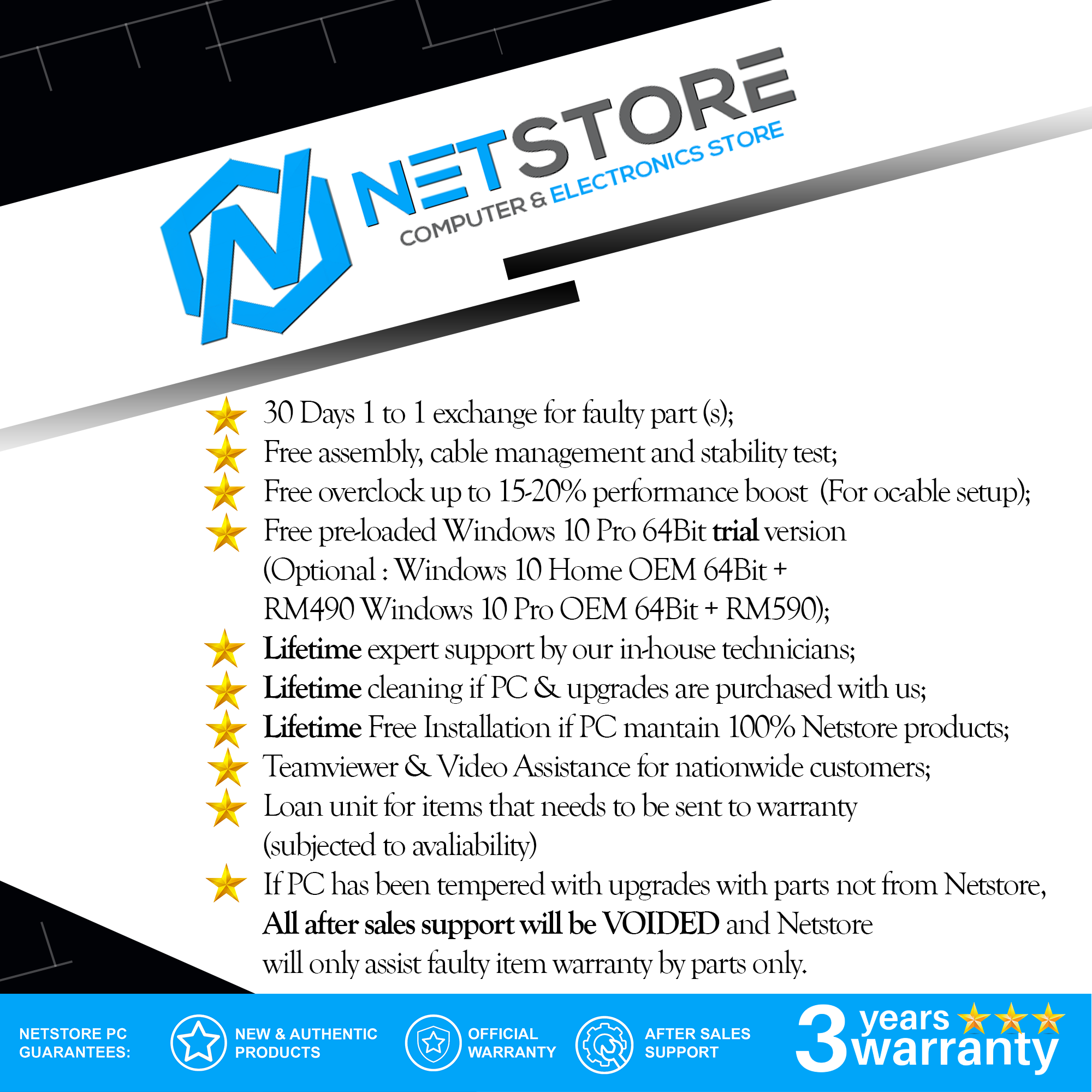 NETSTORE - i5-12400F, 16GB RAM, 256GB NVME , RTX 3060 GAMING PC