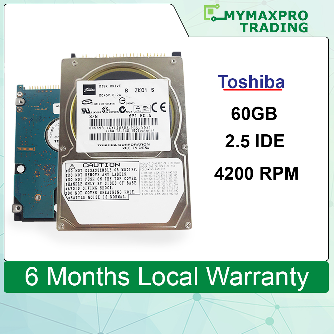 New Toshiba 60GB 2.5 &quot; IDE 4200RPM Internal Harddisk MK6025GAS