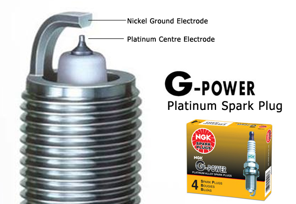 NGK G-Power Platinum Spark Plug for Toyota Land Cruiser Prado 2.7i 16V