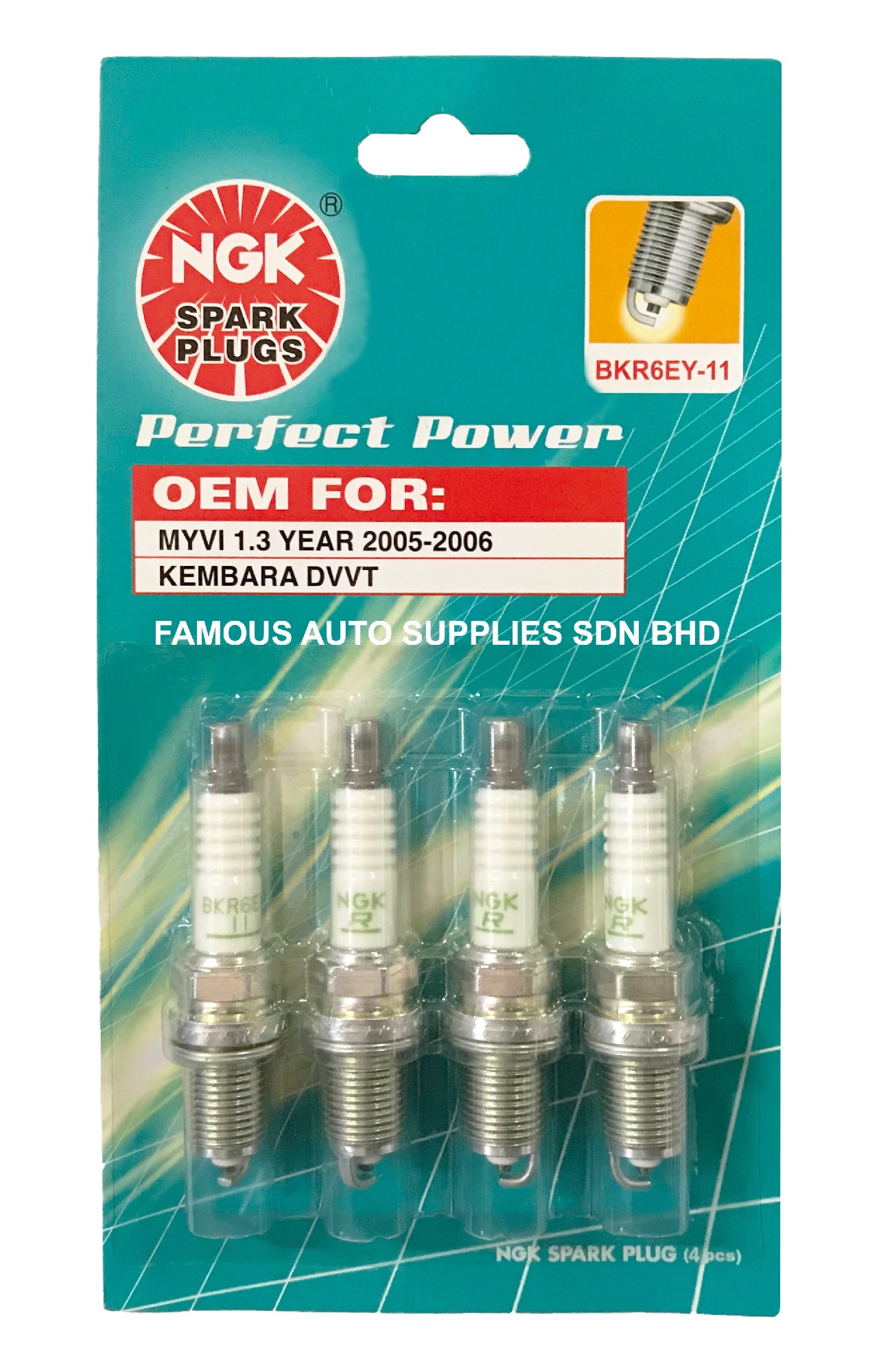 NGK Spark Plug BKR6EY-11 For Perodua (end 8/14/2020 5:55 PM)