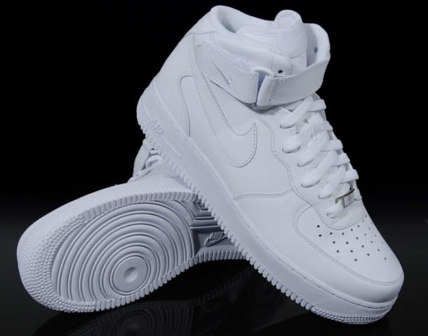 nike white high cut