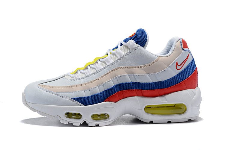 air max 95 white blue and red