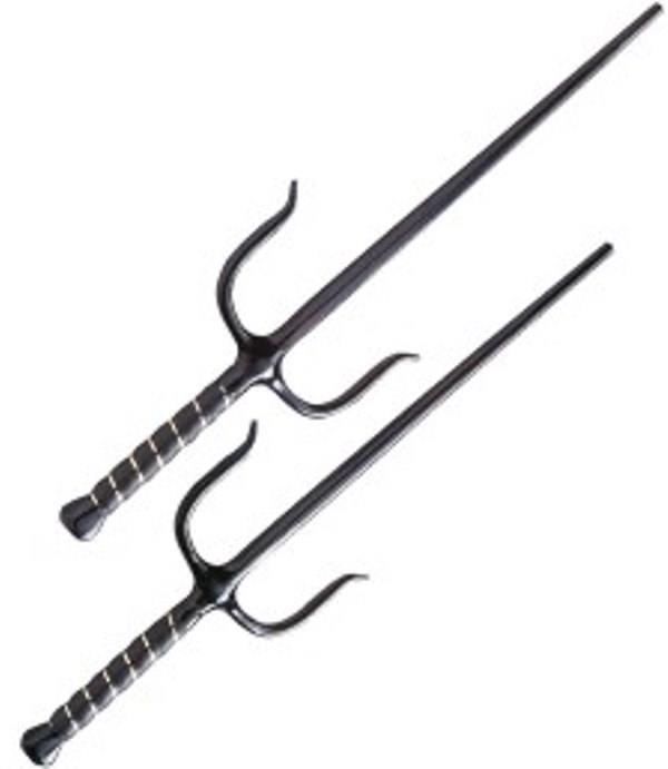 Ninja Octagon Chrome Sai Kendo Turtle Martial Art Fork Training Weapon
