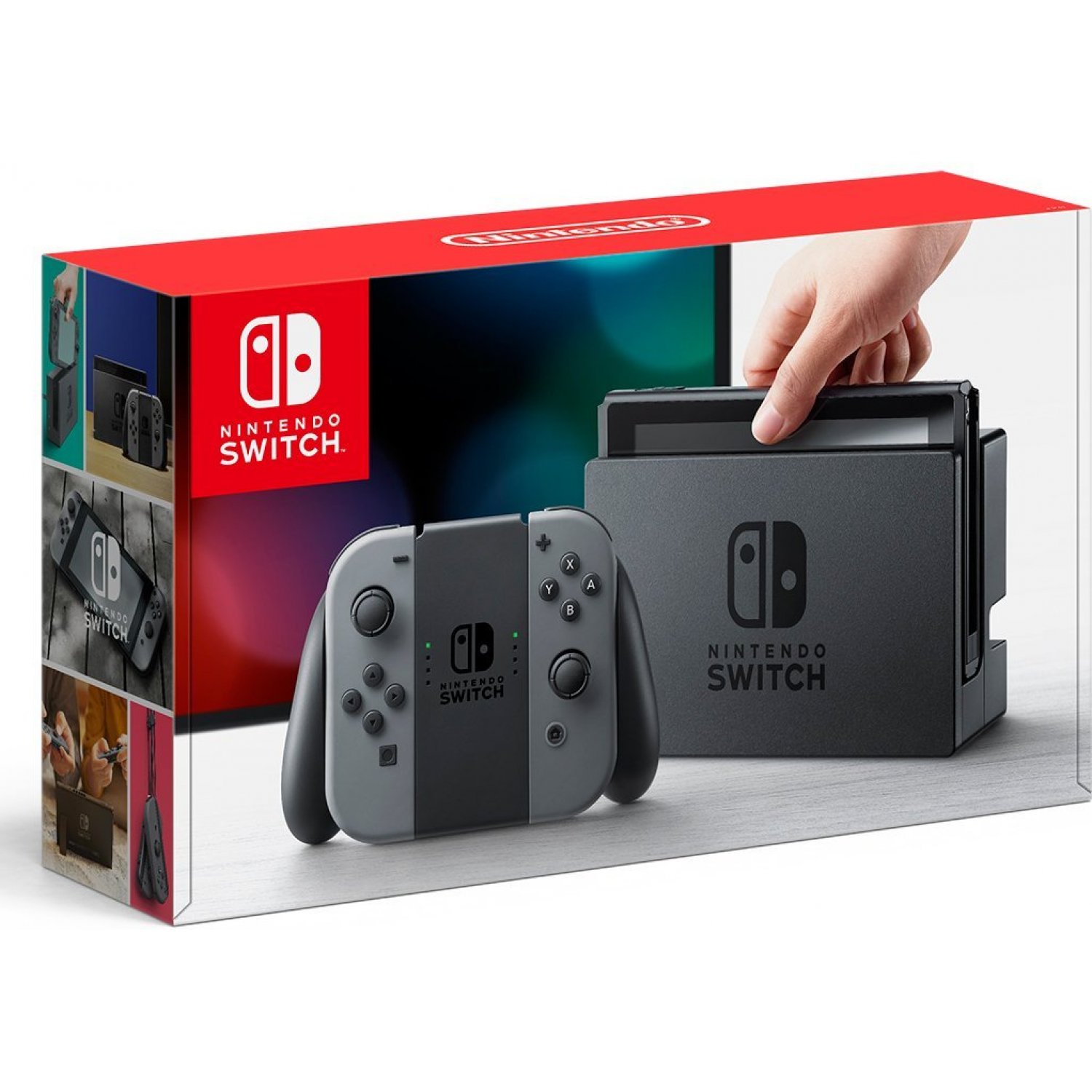 nintendo switch console grey