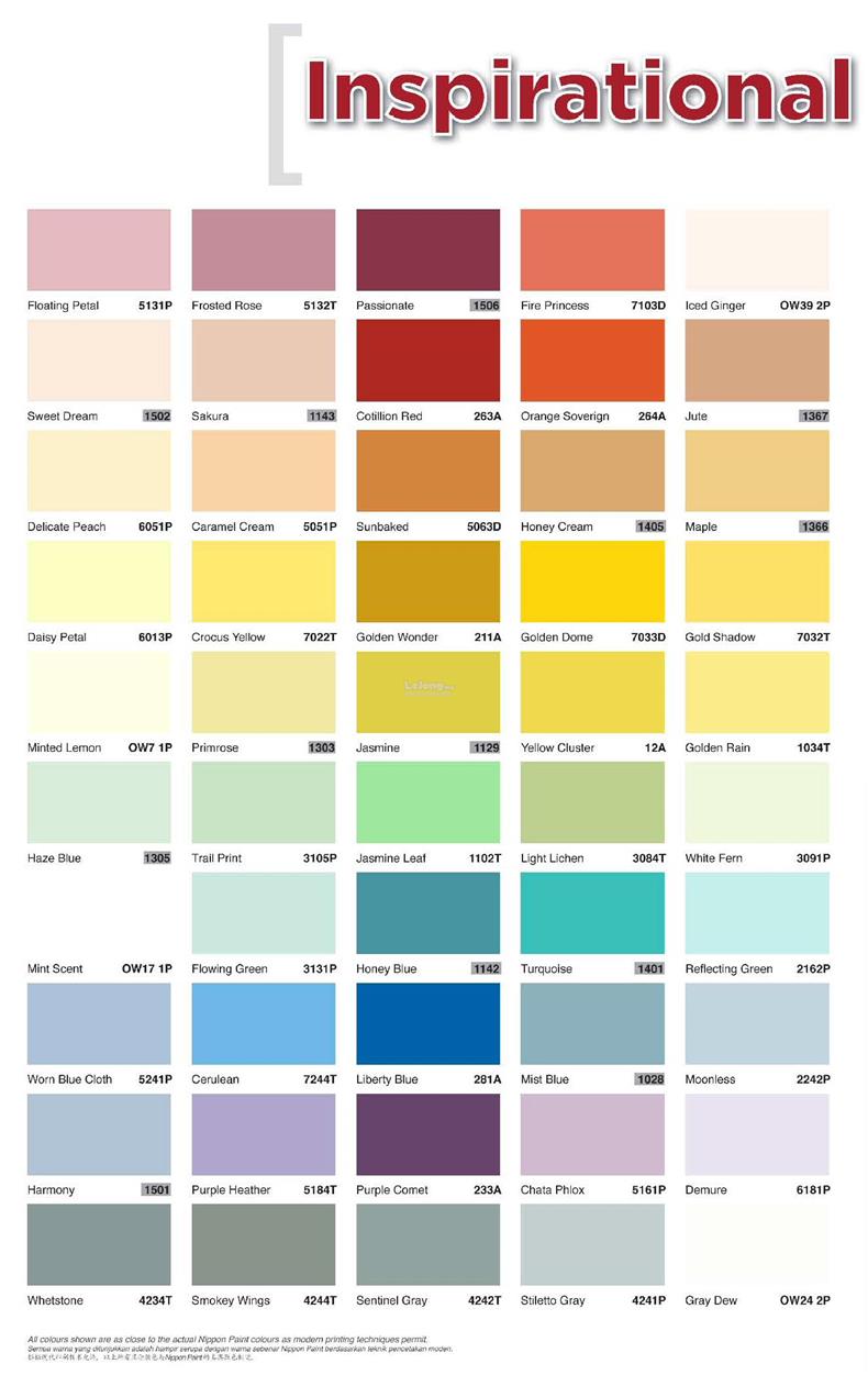 Nippon Color Chart Malaysia