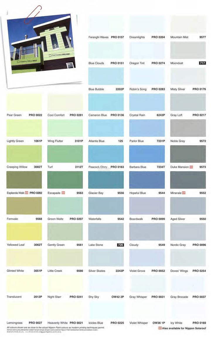 Nippon Paint Color Chart Interior