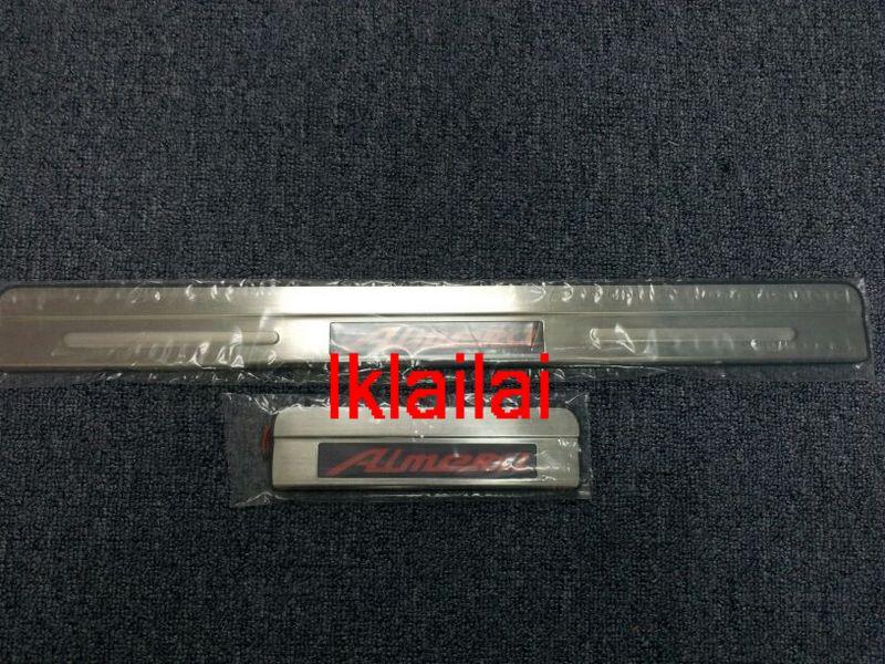Nissan Almera Door / Side Sill Plate With LED Light [4pcs/set]