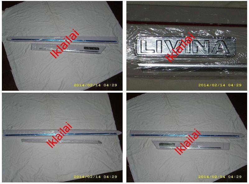 Nissan Livina Impul Door / Side Moulding with Chrome Lining [Painted]