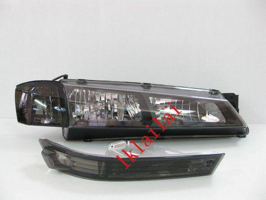 NISSAN SILVIA S14 CRYSTAL HEAD LAMP + Corner+Bumper Lamp [Black]