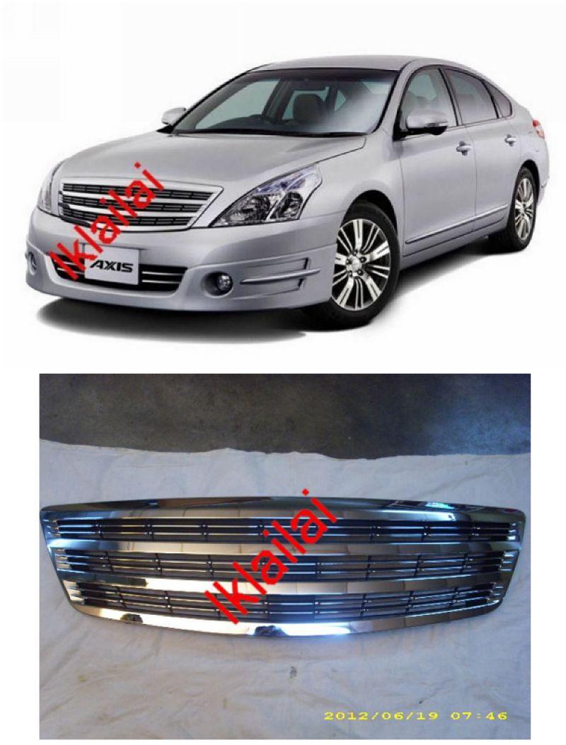 Nissan Teana '09-12 Front Grille [Axis Style] All Chrome ABS Material