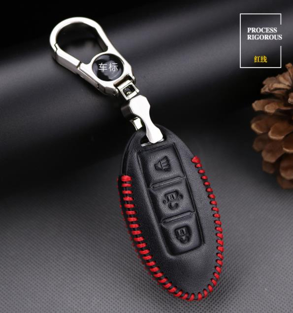 Nissan XTrail XGear Livina Keyless Remote Hand-Sewn Leather Key Cover