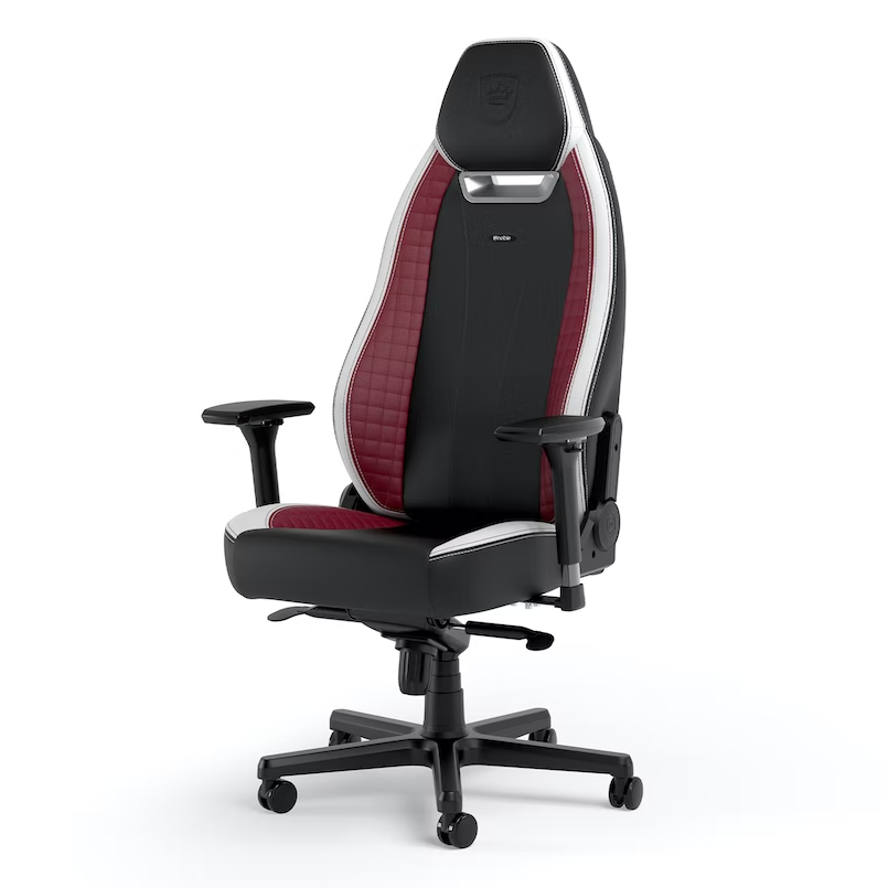 NOBLECHAIRS LEGEND GAMING CHAIR - BLACK/WHITE/RED NBL-LGD-GER-BWR-SGL