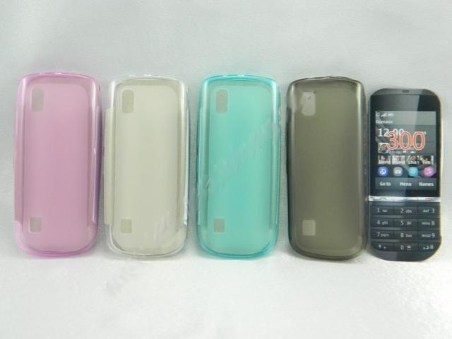 Nokia Asha 300 N300 Transparent Tinted Jelly Soft Tpu Case Casing
