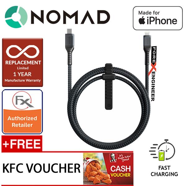 Nomad Ultra Rugged Lightning Cable To Usb C 1 5m Black