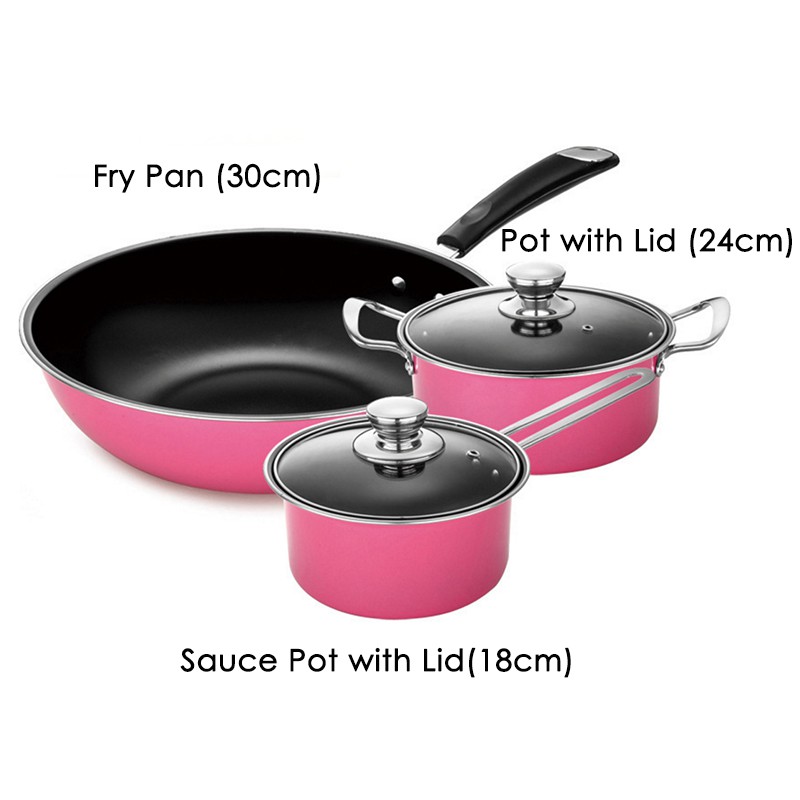Nonstick Cookware Frying Pan Pot Induction Cookware 5pcs