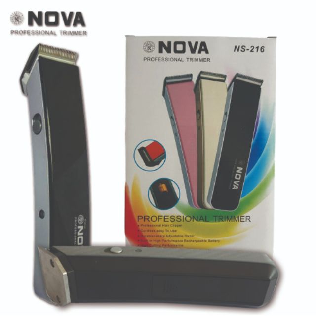 Nova NS216 Wireless Trimmer Shaver Clipper Rechargeable Hair Trimming