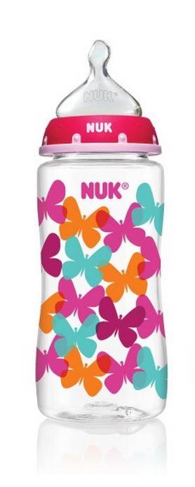 NUK Fashion Orthodontic Bottle Butterfly Girl 1 x 10 oz / 300 ml