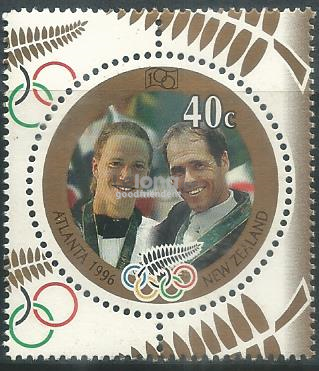NZ-19960828	NEW ZEALAND 1996 OLYMPIC GOLD MEDAL WINNERS 1V MINT